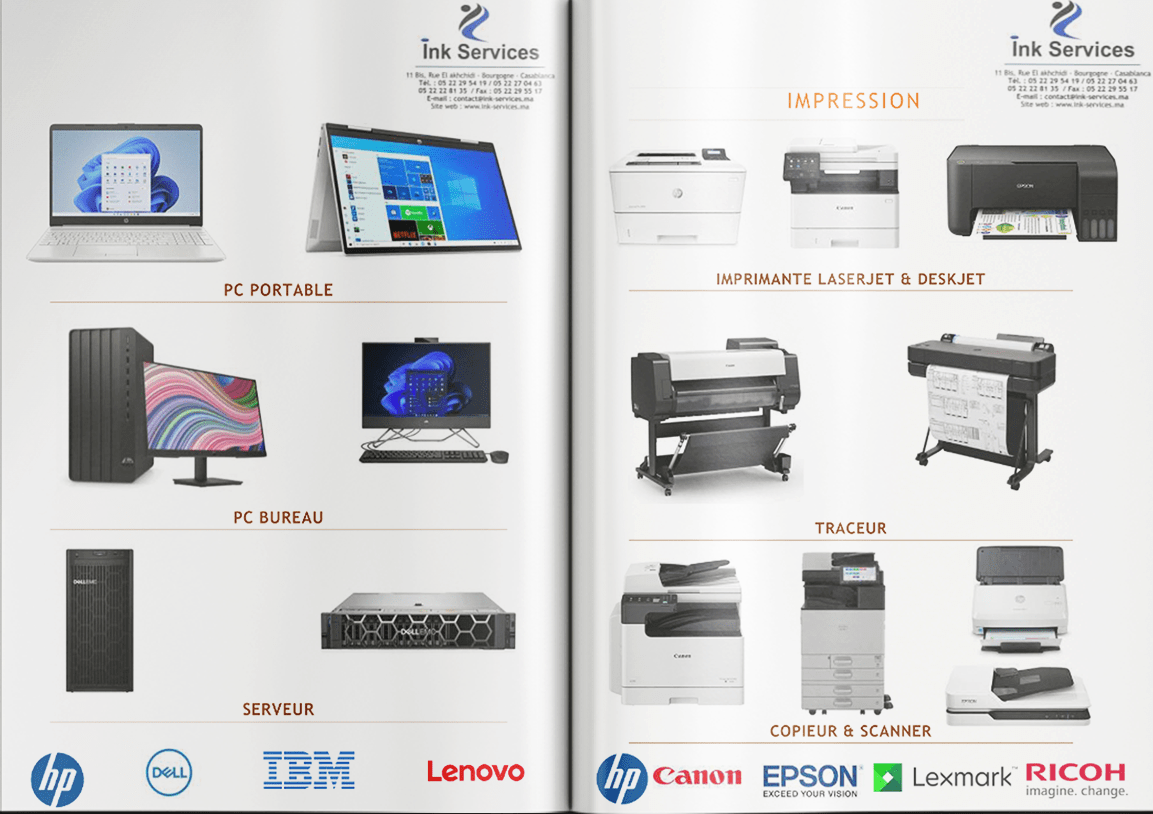 Aperçu du Catalogue